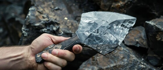 Man Holding Metal Object