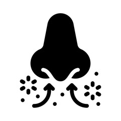 pollen allergy glyph icon