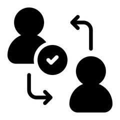 partnership glyph icon