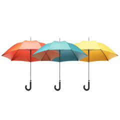 Portable Umbrellas isolated on transparent background