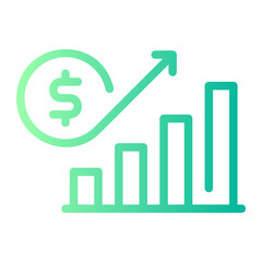 growth gradient icon