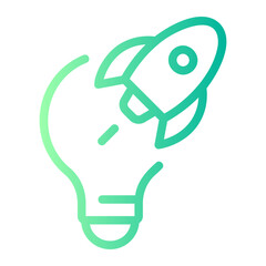 creative mind gradient icon