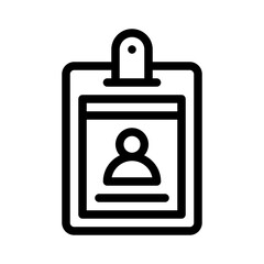 id card line icon
