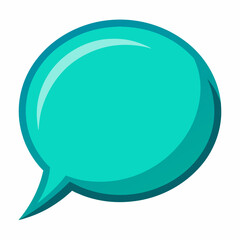 chat speech bubble vector, white background