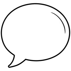 chat bubble vector, white background