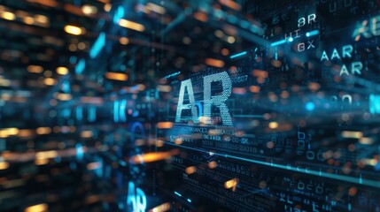 ar augmented reality technology with text