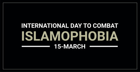 International Day to combat islamophobia banner