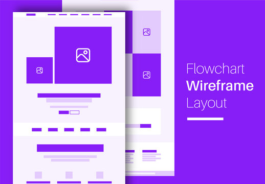 Flowchart Wireframe Design Layout