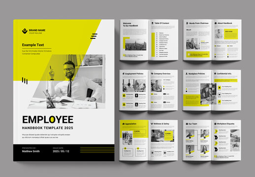 HR Employee Handbook Brochure Design