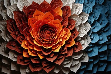 Whirlpool formation in a sea of geometric petals 