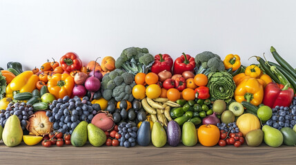 Abundance of Fresh Fruits and Vegetables