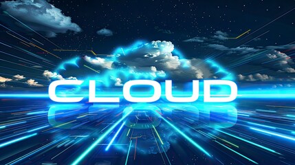 Cloud technology with text