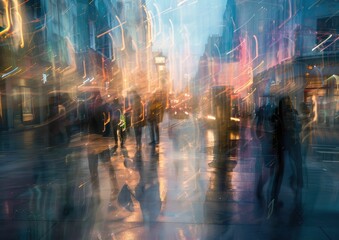Urban Life Abstract Light Trails | Long Exposure Cityscape Photography