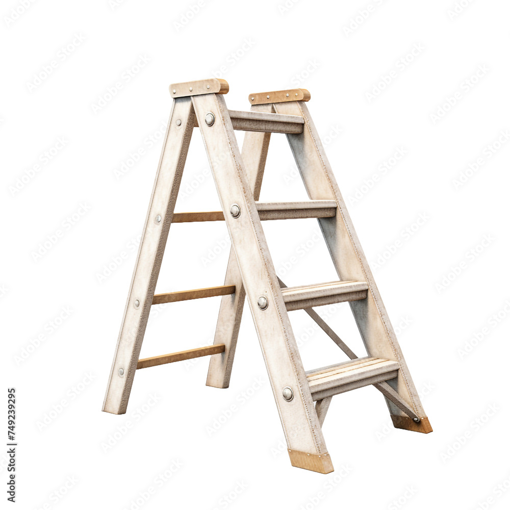 Poster stepladder isolated on transparent background