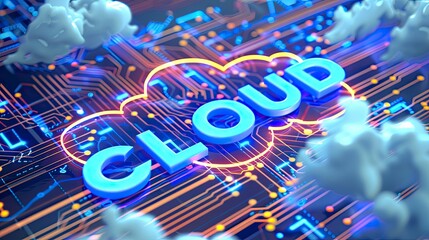 Cloud technology with text