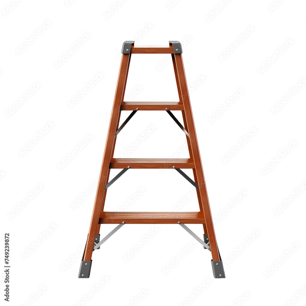 Poster Stepladder isolated on transparent background