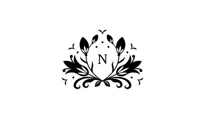 Floral Design Alphabetical Logo