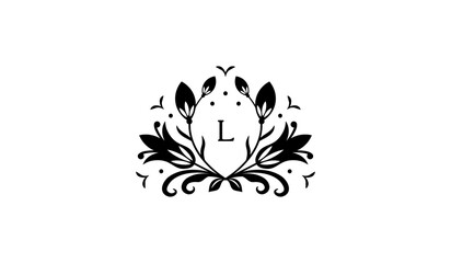 Floral Design Alphabetical Logo