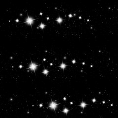 Naklejka na ściany i meble A set of bright beautiful stars. Light effect. Bright Star. Beautiful light for illustration. Christmas star.White sparkles shine special light effect. Vector sparkles on a transparent background.