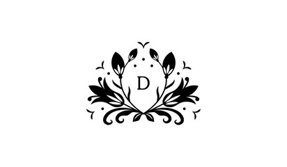 Floral Design Alphabetical Logo