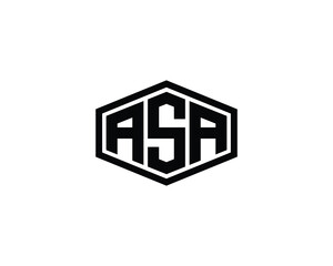 ASA logo design vector template