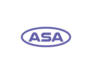 ASA logo design vector template