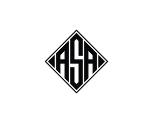 ASA logo design vector template