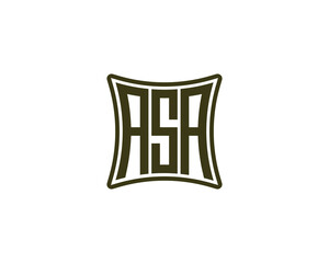 ASA logo design vector template