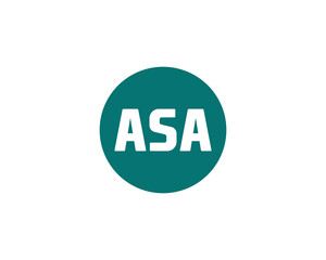 ASA logo design vector template