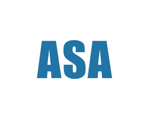 ASA logo design vector template