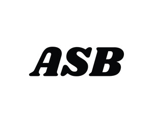 ASB Logo design vector template
