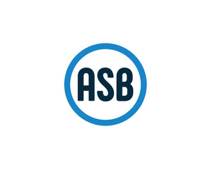 ASB Logo design vector template