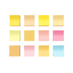 Sticky isolated on transparent background