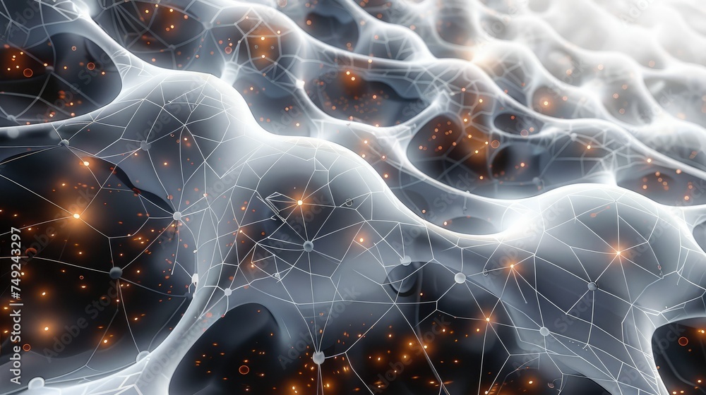 Aufkleber Convolutional neural network. Generative AI.