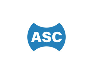 ASC logo design vector template