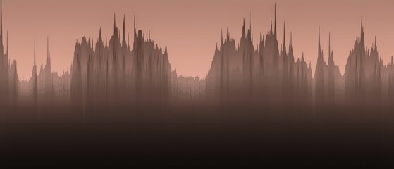 Towering Cityscape With Numerous Spires