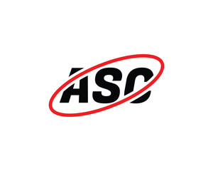 ASC logo design vector template