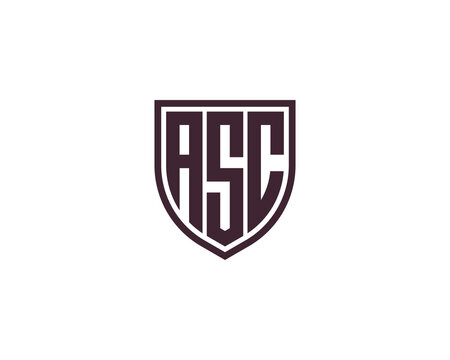 ASC logo design vector template
