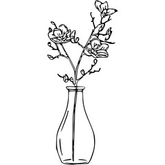 flower in a jar svg png