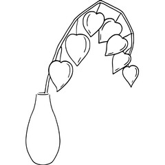 heart poison flower in a jar svg png