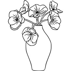 flower in a jar svg png