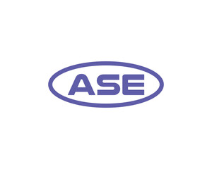 ASE logo design vector template