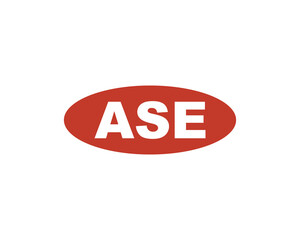 ASE logo design vector template