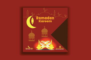 Ramadan food offer menu social media post
