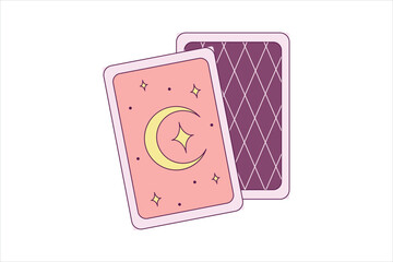 Magic Card Fortune Sticker Design