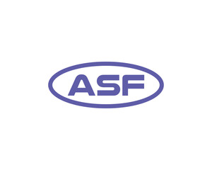 ASF logo design vector template