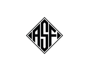 ASF logo design vector template