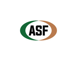 ASF logo design vector template