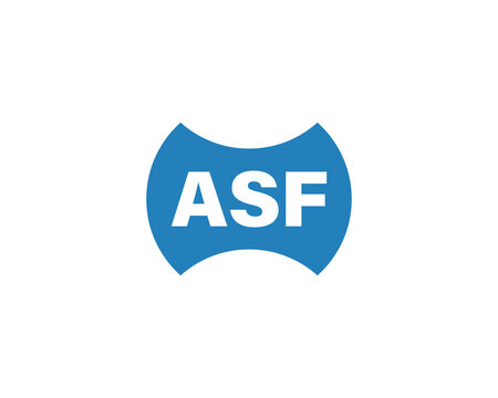 ASF logo design vector template