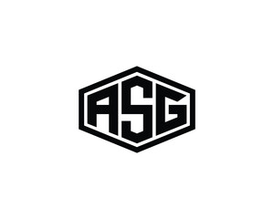 ASG Logo design vector template
